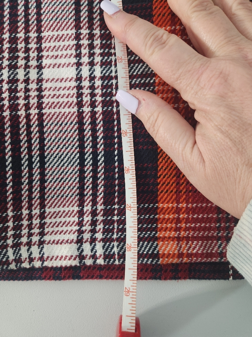 Tommy Hilfiger Men's Red Plaid Over Shirt - Picture 9 of 10